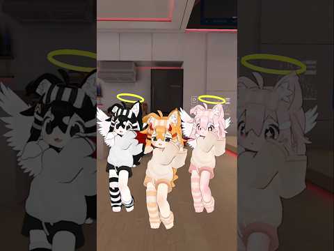 천사날개랑 악마의 뿔이 어울리는 노래를 참을수 없어! #shorts #vtuber #vrchat #comocoのサムネイル