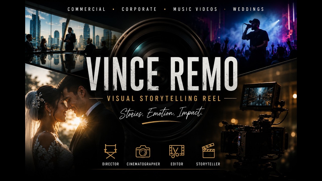 Vince Remo | Commercial, Music Video & Wedding Reel