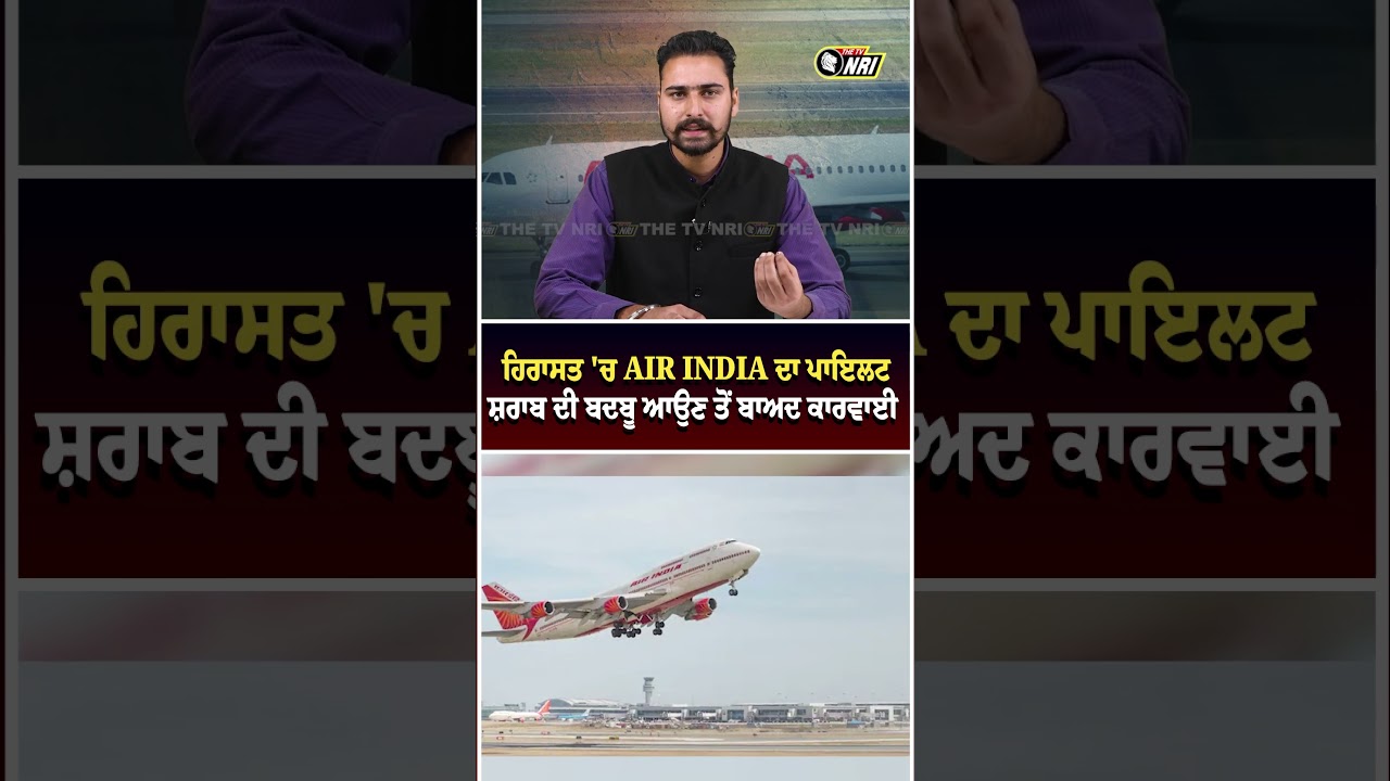 ਹਿਰਾਸਤ 'ਚ AIR INDIA ਦਾ ਪਾਇਲਟ