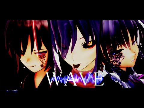 【東方MMD】WAVE【禍霊夢&禍雨心傘&黒咲夜】