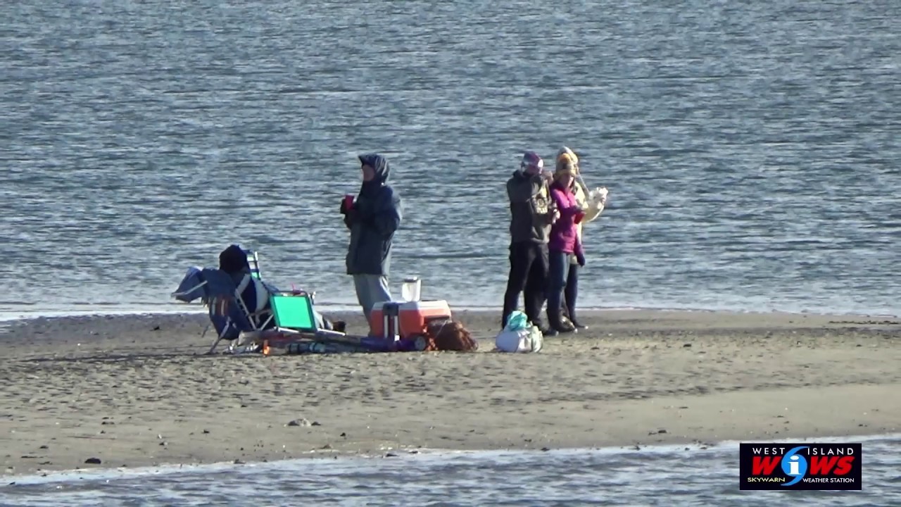 Sandbar Party at West Island Causeway