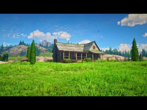 RELAX NOW! | Serene Cabin in the Wilderness with Nature Sounds | RDR2 Visuals [12 Hours]