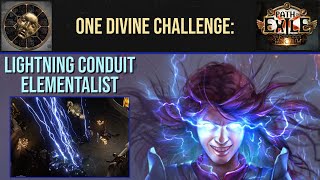 One Divine Challenge: Lightning Conduit Elementalist (Path of Exile - 3.20 Sanctum League)