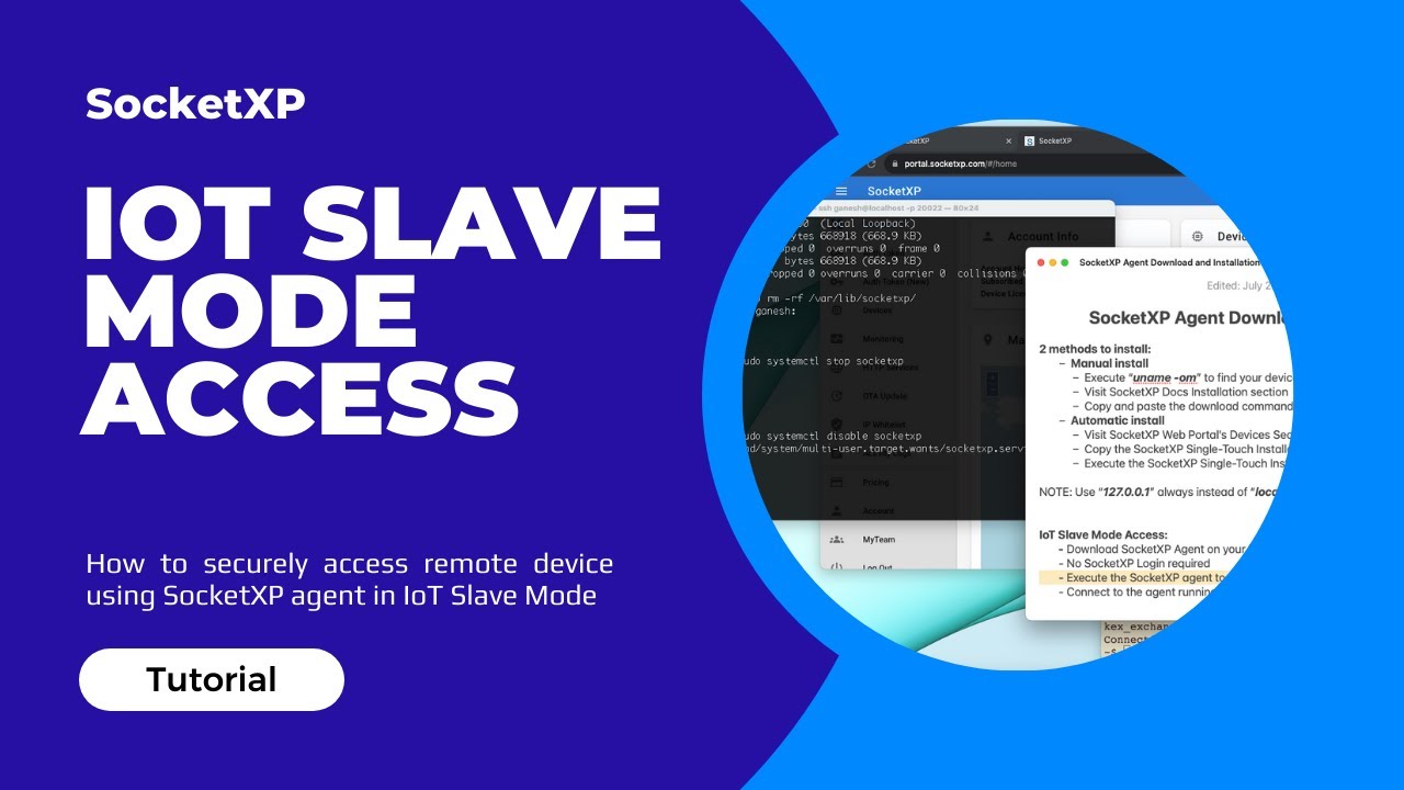 How to Run SocketXP Agent In IoT Slave Mode - YouTube