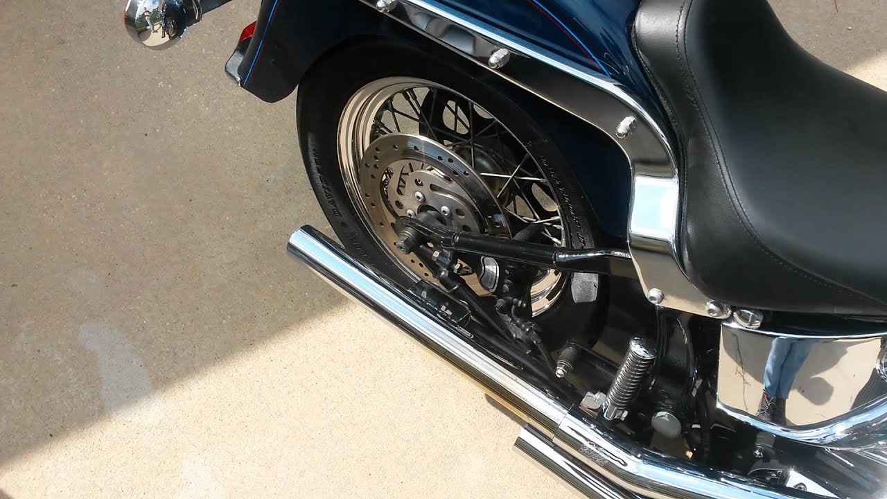 Heritage softail with vance & hines no baffles YouTube