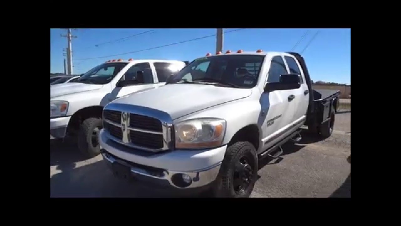 2006 Dodge Ram 3500 Dually Lone Star Flatbed Cummins 6 ...