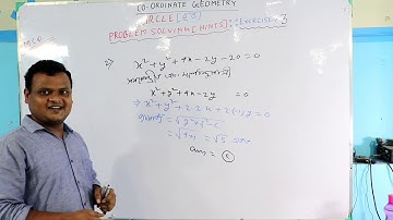 52 #CO-ORDINATE GEOMETRY : CLASS-XI #WBCHSE #CIRCLE #PROBLEM SOLVING #EXERCISE3 #PART-1