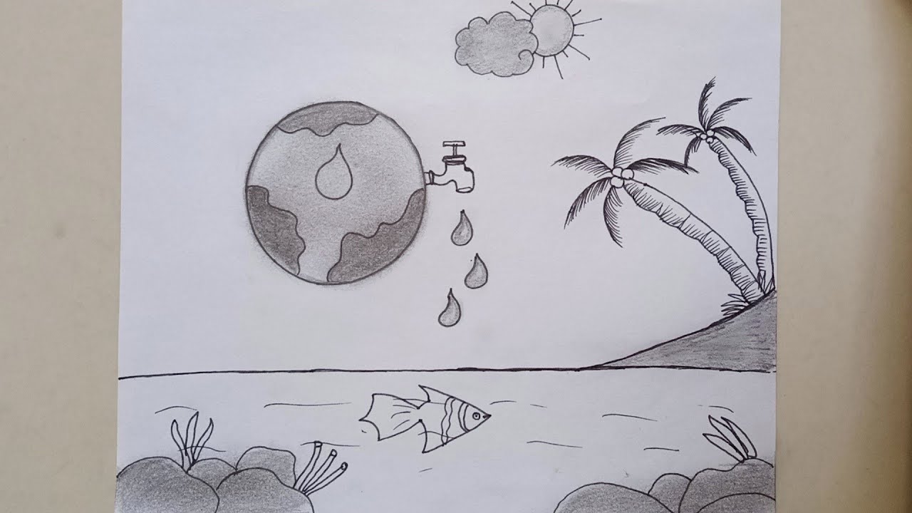 save environment drawing hard and beautiful - YouTube