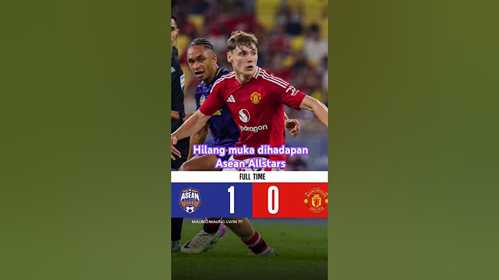 Hilang muka, Asean Allstars permalukan Manchester united #football