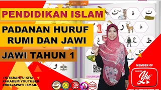 PADANAN HURUF  RUMI DAN JAWI .PENDIDIKAN ISLAM TAHUN 1.