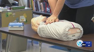 C-NS educator saves a stranger's life; now teaching CPR to students