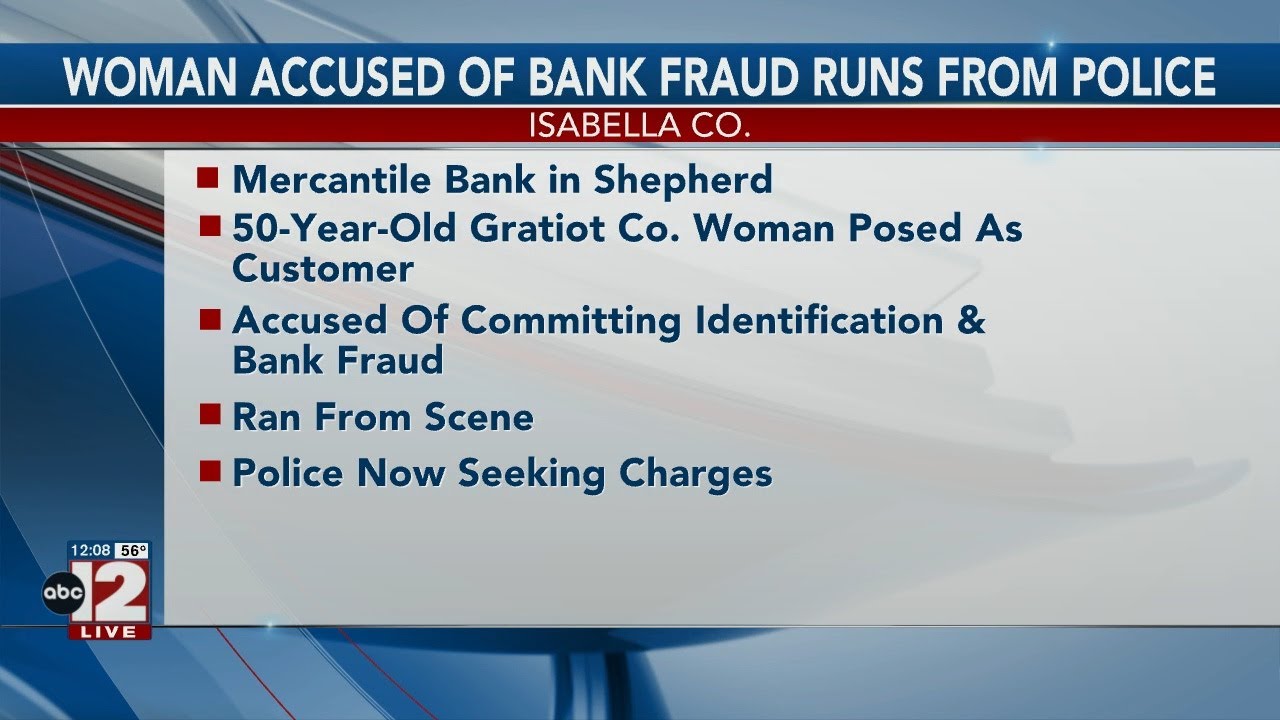 Woman accused of bank fraud runs from police - YouTube