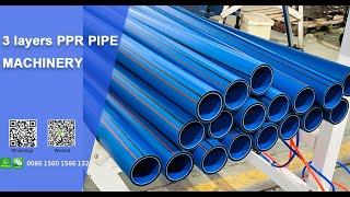 China 20-110mm 3 layer high speed ABC PPR pipe extrusion machine/Máquina de tubos ABC PPR de 3 capa
