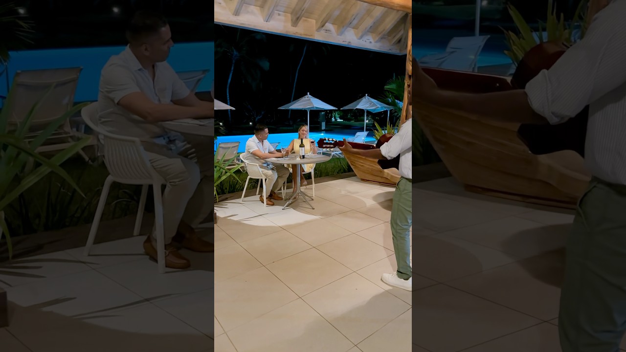 Serenata en #playabonita #lasterrenas #dominicanrepublic #mireina #guitarra #negros #mr809