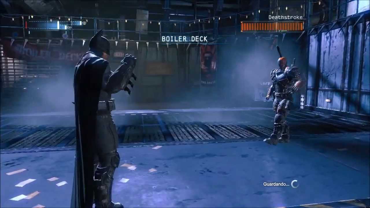 Batman Arkham Origins - Pelea contra Deathstroke - Español Latino HD -  YouTube