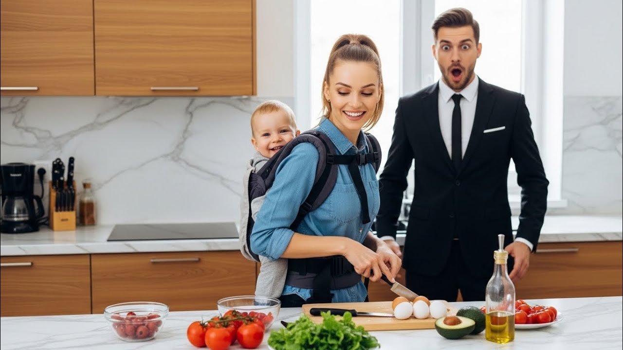 EMPRESÁRIO CHEGA E VÊ A FAXINEIRA SEGURANDO SEUS GÊMEOS… E FICA SURPRESO COM O QUE DESCOBRE