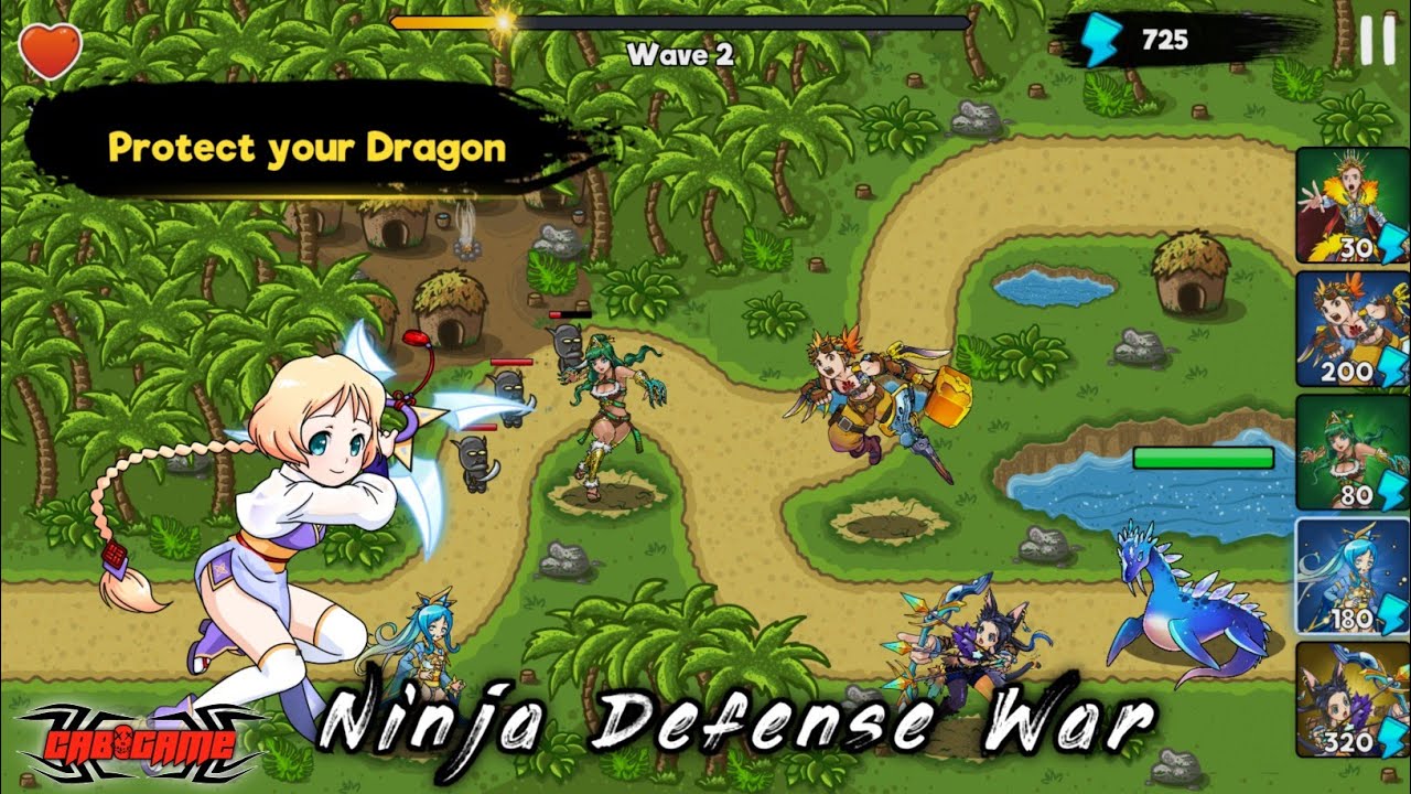 Ninja Defense War Gameplay Android - YouTube