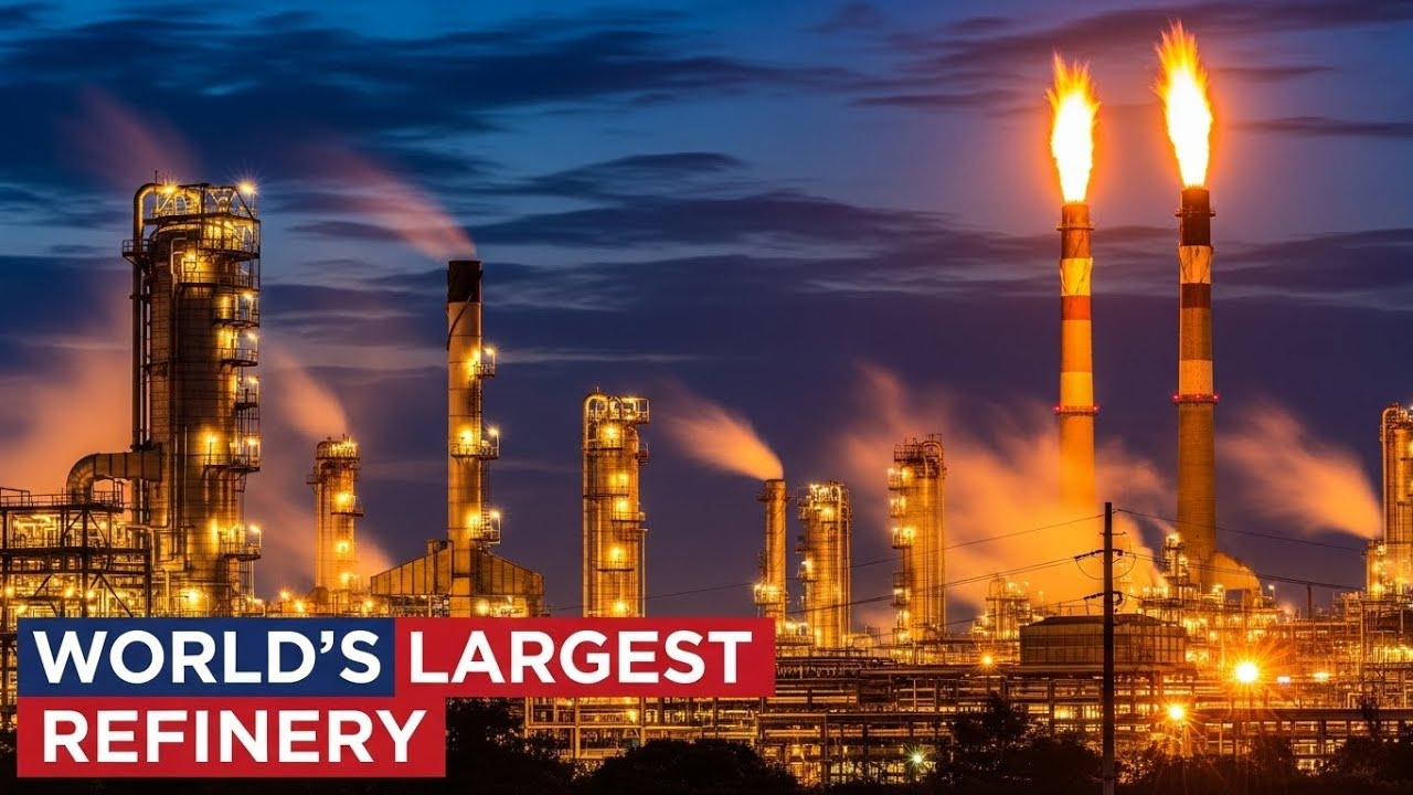 Inside the World’s Largest Oil Refinery 🛢️ | How Crude Oil Becomes Fuel at Insane Scale.