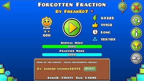Geometry Dash: Forgotten Fraction by FreakEd7 (EPIC hard) [60fps]