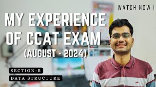 Section (B) - DATA STRUCTURE | Sharing My Experience of CDAC C-CAT Exam (AUG 2024 Batch)