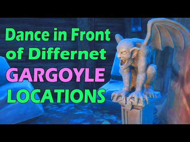 fortnitemares challenges where to dance in front of 5 gargoyles in fortnite - dance in front of different gargoyles fortnite