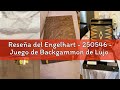 Reseña del Engelhart - 250546 - Juego de Backgammon de Lujo 15” con Chapa de Nogal barnizada, Cierre