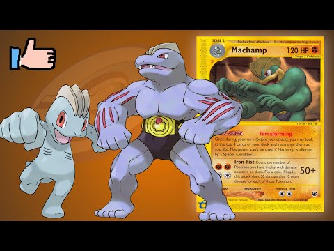 Machop At Work Mini Game - E Reader Pokemon Cards