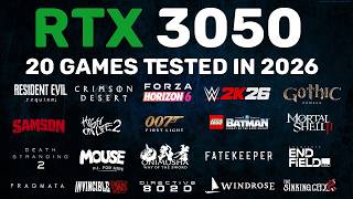 Nvidia RTX 3050 in 2026 - 20 Games Tested - 1080p - DLSS 4 OFF/ON