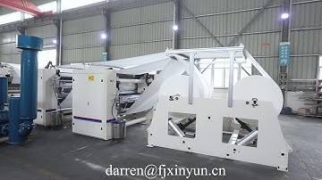 Automatic point to point embossing and glue lamination V folding hand towel paper making machine