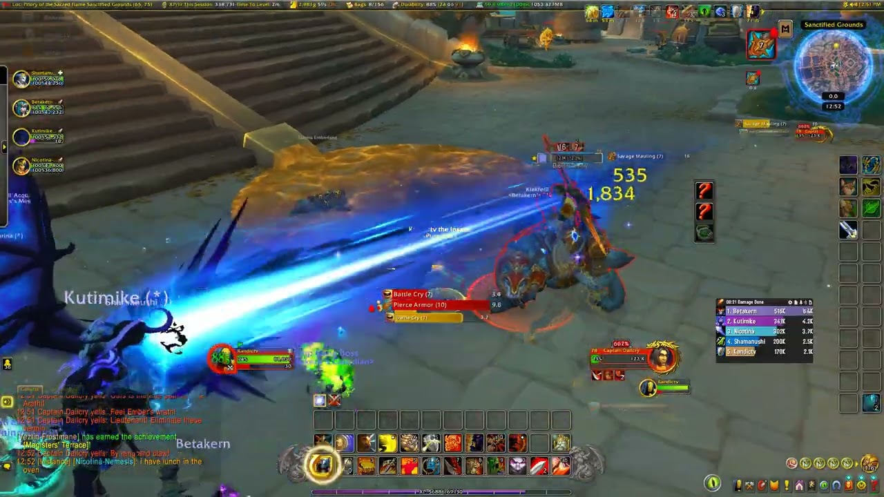 Live - Level 76-78 - Tanking Priory of the Sacred Flame