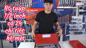 Bộ tuýp 1/2 inch có 24 chi tiết (10-32mm) Kingtony 4524MR.