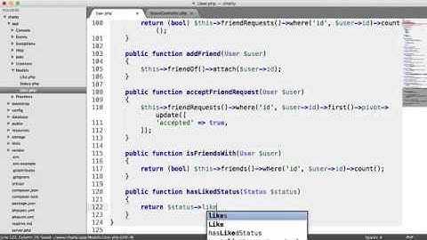 Social Network with PHP  Refactor  hasLikeStatus method 35 37