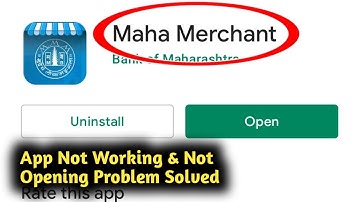 Fix Maha Merchant App Not Working and Not Opening Problem Solved