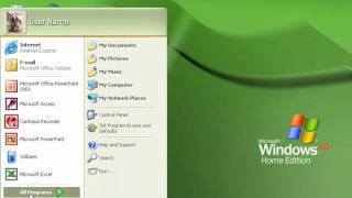 Windows XP Tutorial Starting a Program Microsoft Training Lesson 1.4