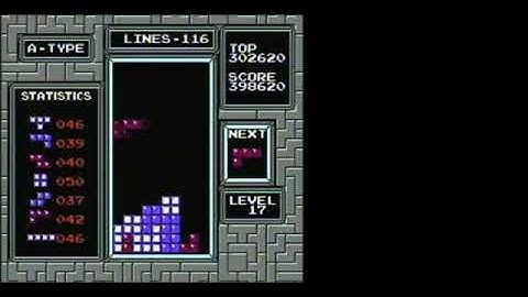 NES tetris PAL first level 20 (during ctp match)