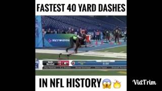 FASTEST 40 YARD DASHES IN NFL HISTORY screenshot 3