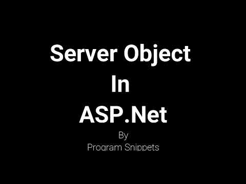 Server Object In ASP Net