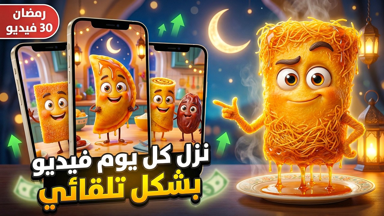 نزل كل يوم فيديوهات تلقائيا بالذكاء الاصطناعي مجانا 100% | شرح خطوة بخطوة