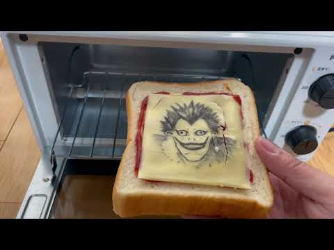 死神リュークをチーズに描いてみました。DEATH NOTE チーズアート