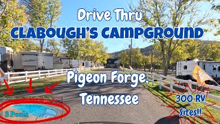 Clabough's Campground Pigeon Forge, Tennessee - Drive Through