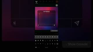 How to make console number and attempt quiz in mobile with coding [master in coding] #shorts screenshot 3