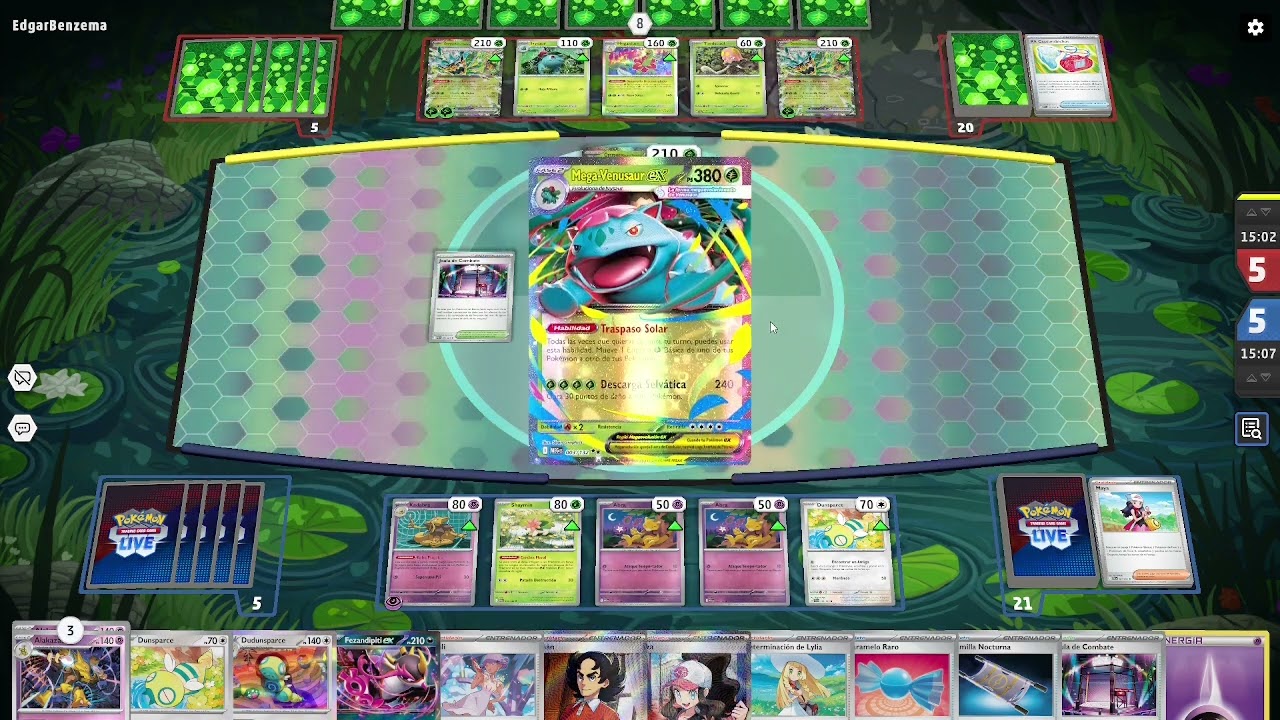 Alakazam VS Mega Venusaur ex POKÉMON TCG LIVE