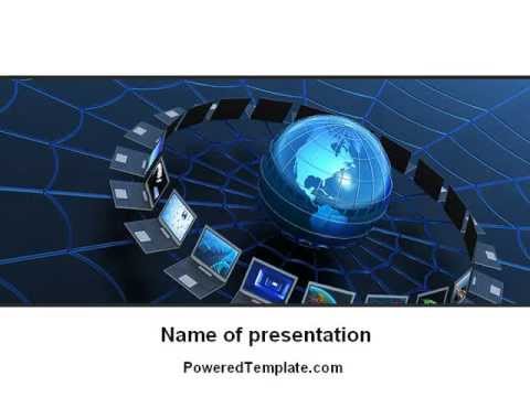 Telecommunication Progress PowerPoint Template by PoweredTemplate.com