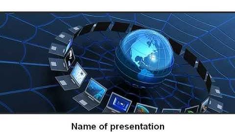 Telecommunication Progress PowerPoint Template by PoweredTemplate.com