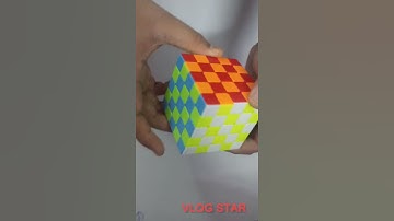 CHESS BOARD PATTERN ON 5×5 RUBIX CUBE#shorts