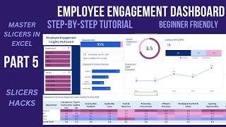 Excel Slicers Explained! Connect Multiple Tables & Build Interactive Employee Engagement Dashboard-5