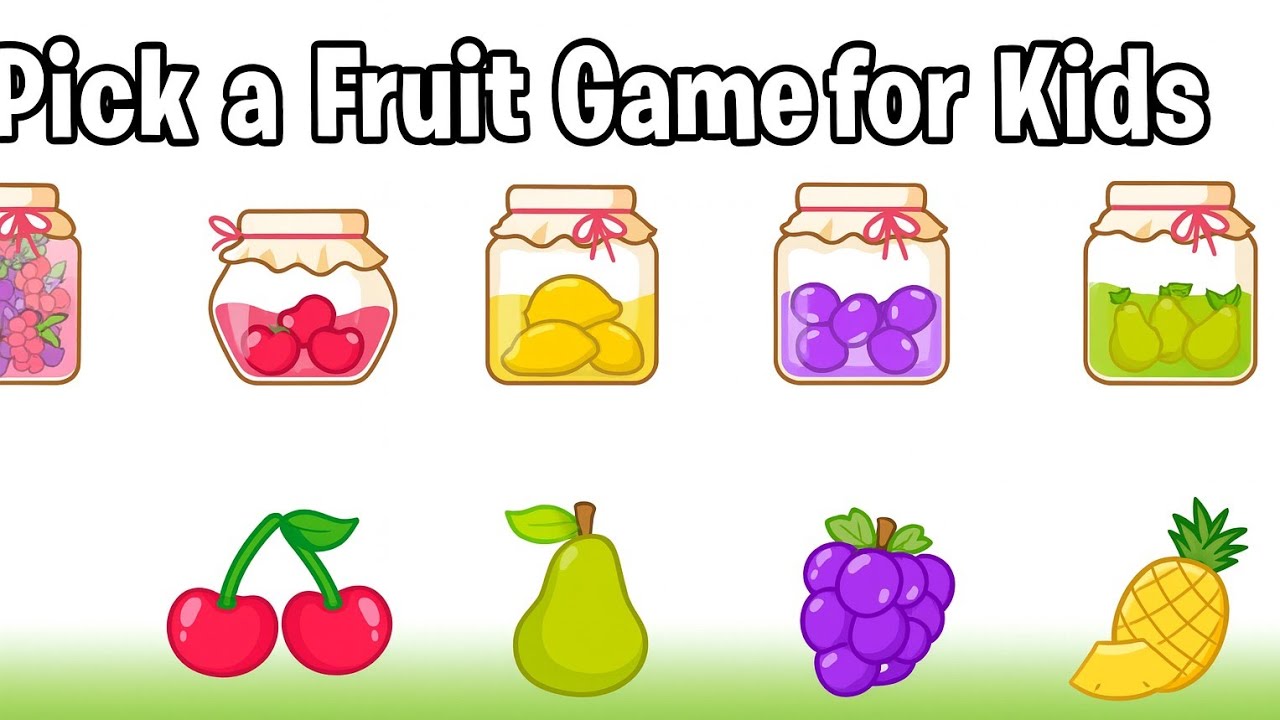 Fruit Matching Game for Kids | Sort the Fruits into Jars | Learning Video