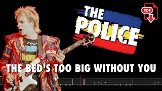 The Police -The Bed's Too Big Without You (🔴Bass Tabs) @ChamisBass  #thepolicebass #chamisbass