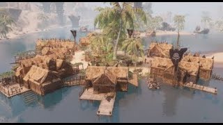 Conan Exiles Noob River Village Pt 2. Mostly Sandstone, Stable, Flotsam. Xbox, No Mods