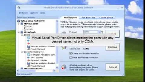 Download Virtual serial port by Eltima